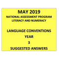 2019 ACARA NAPLAN Language Answers Year 3